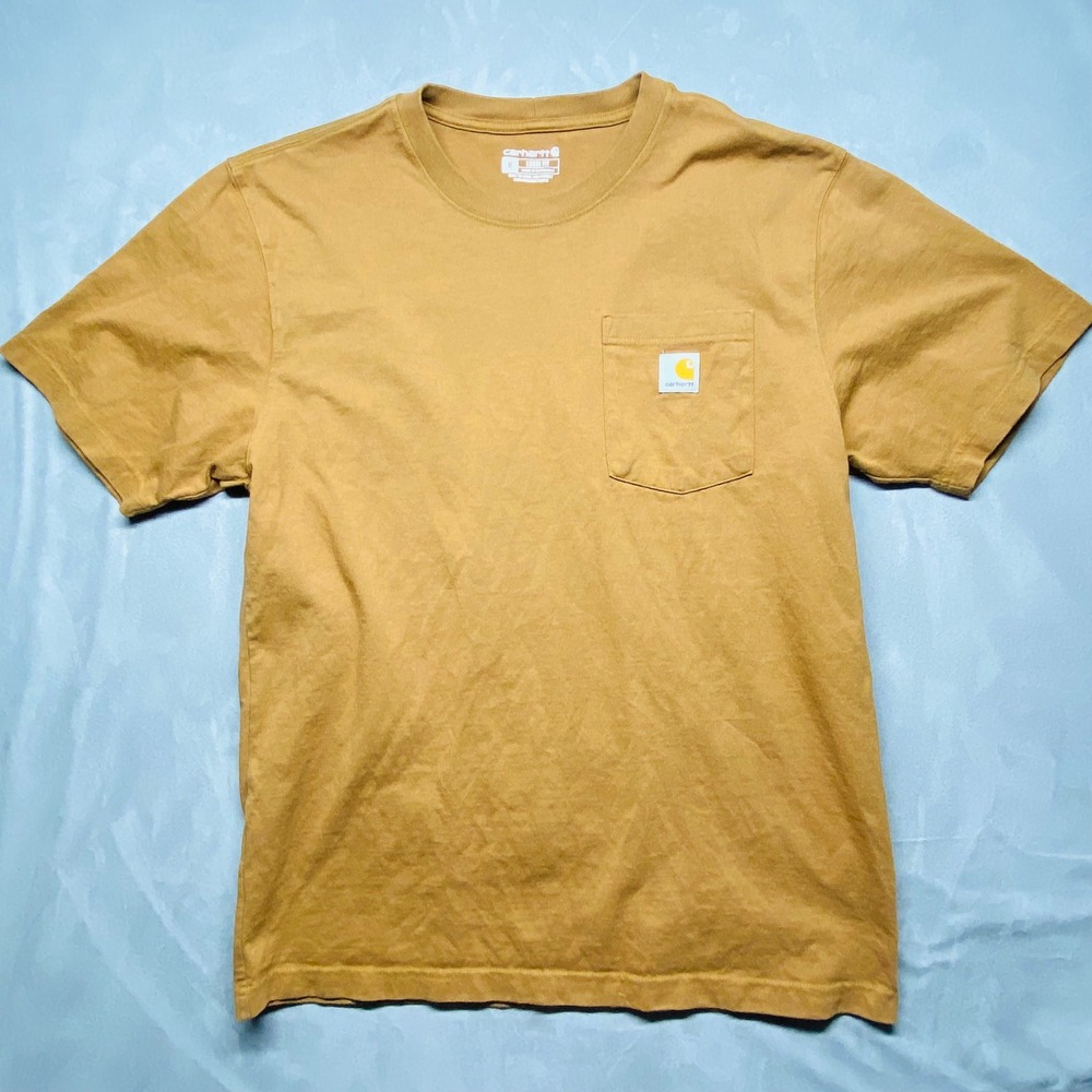 Carhartt K87 BRN Loose Fit Short Sleeve Pocket T Shirt Mens Size M